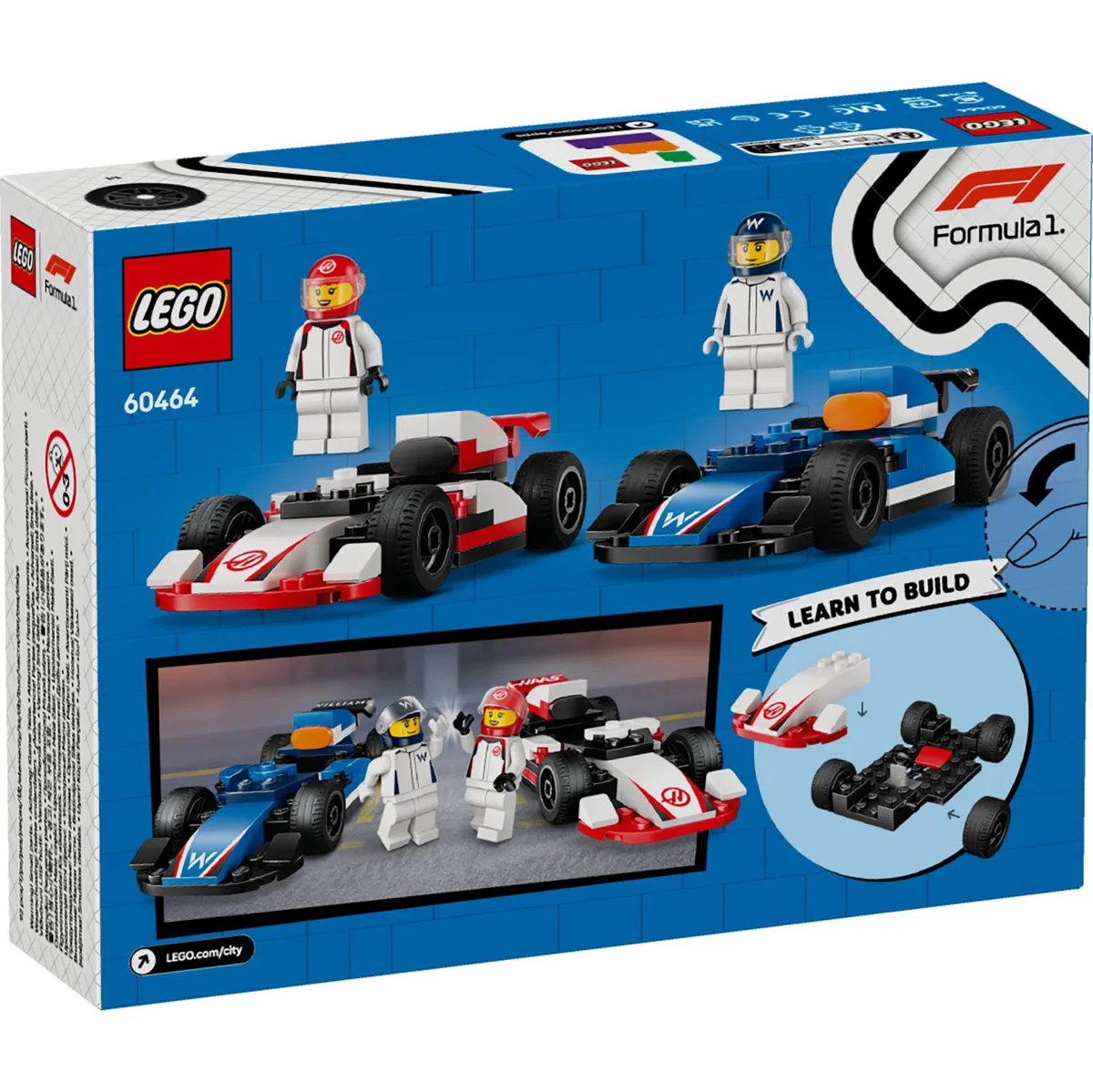LEGO 60464 TRKAĆI AUTI ZA F1 WILLIAMS I HAAS