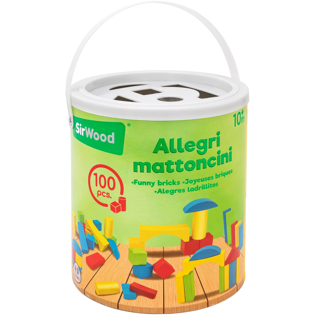 DRVENE KOCKE 100KOM ,GLOBO