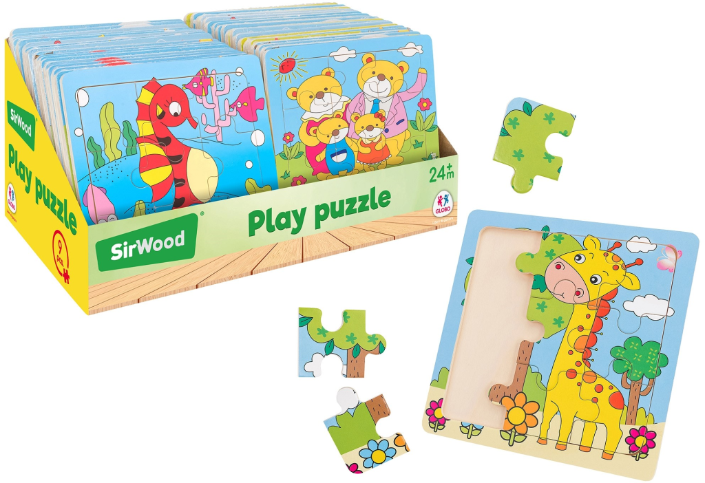 DRVENE PUZLE GLOBO 14,8X14,8CM,GLOBO