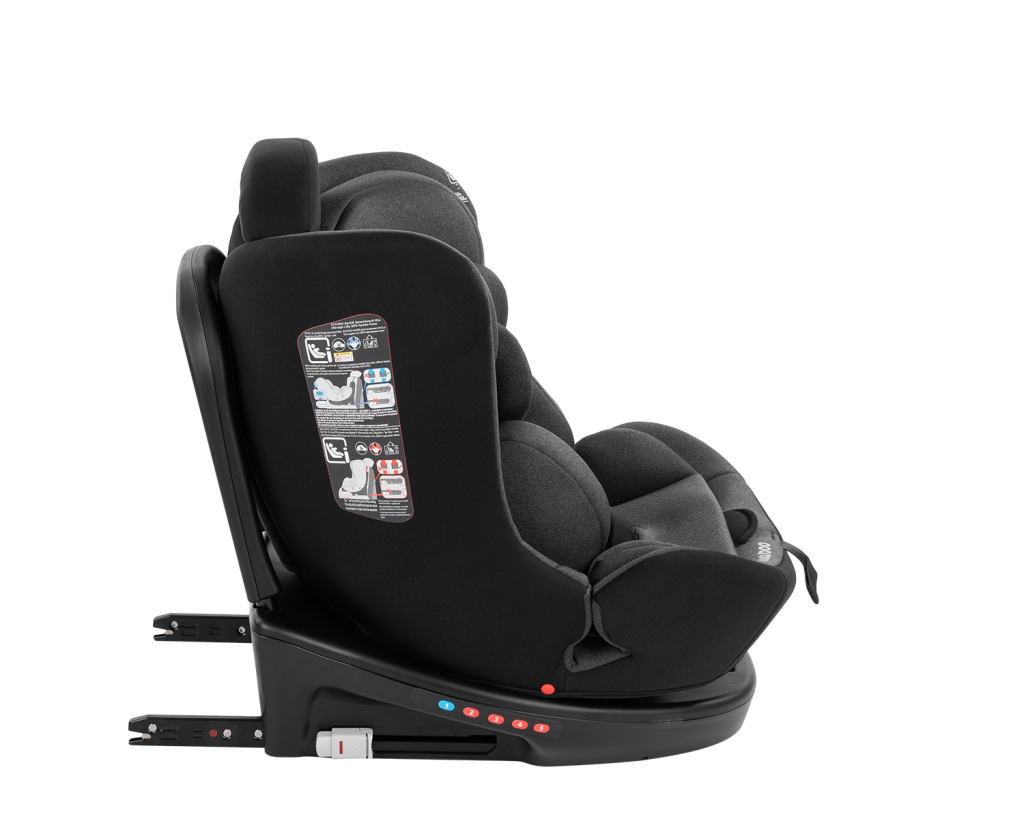 AUTOSJEDALICA KIKKA BOO 40-150CM,I-SAFE I-SIZE DARK GREY