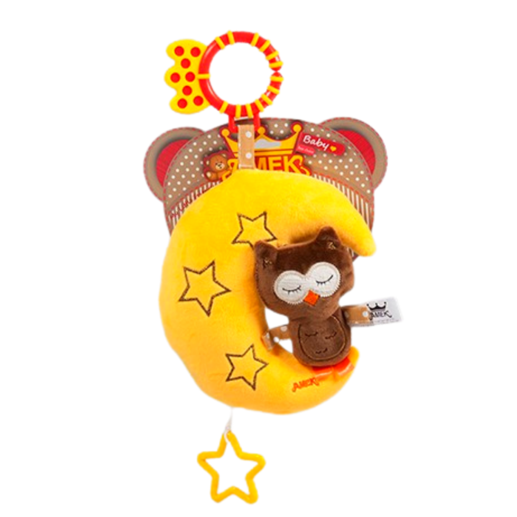 AMEK PLIŠ GLAZBENA POTEZALICA SOVA 40CM