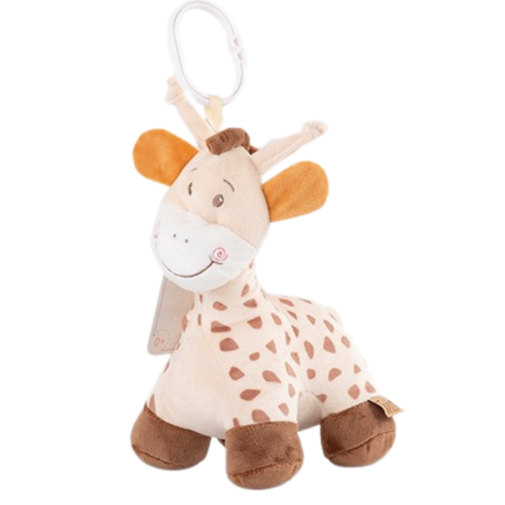 AMEK PLIŠ GLAZBENA POTEZALICA ŽIRAFA 23CM