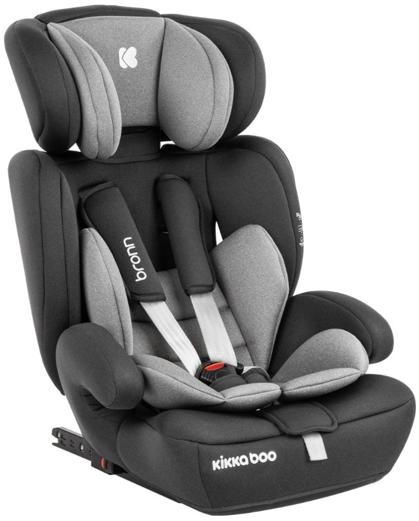 KIKKA BOO AUTOSJEDALICA BRONN ISOFIX 9-36KG, GREY 
