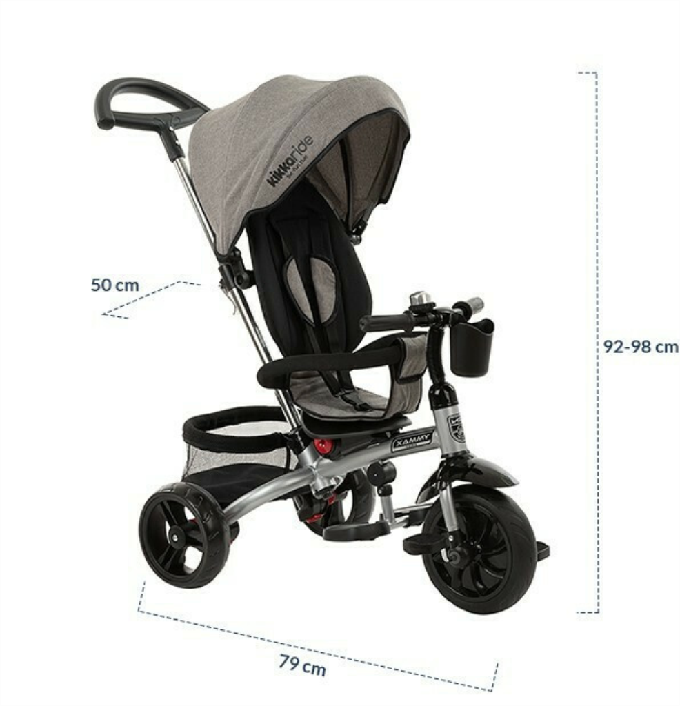 KIKKA BOO MAKANI TRICIKL XAMMY CRNO