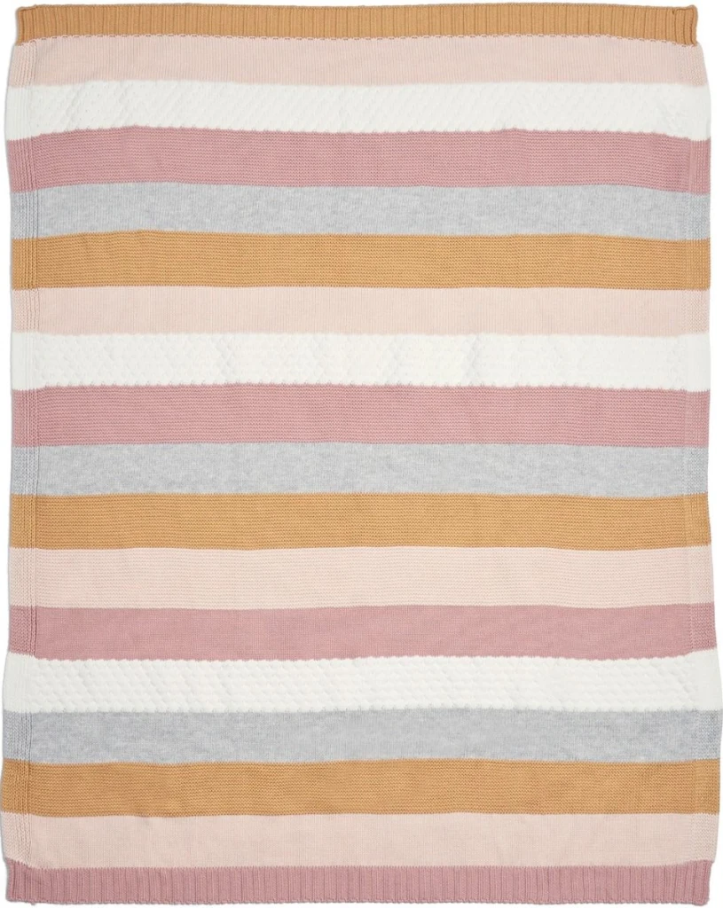 MAMAS&PAPAS PLETENA DEKICA WTTW-PINK STRIPE