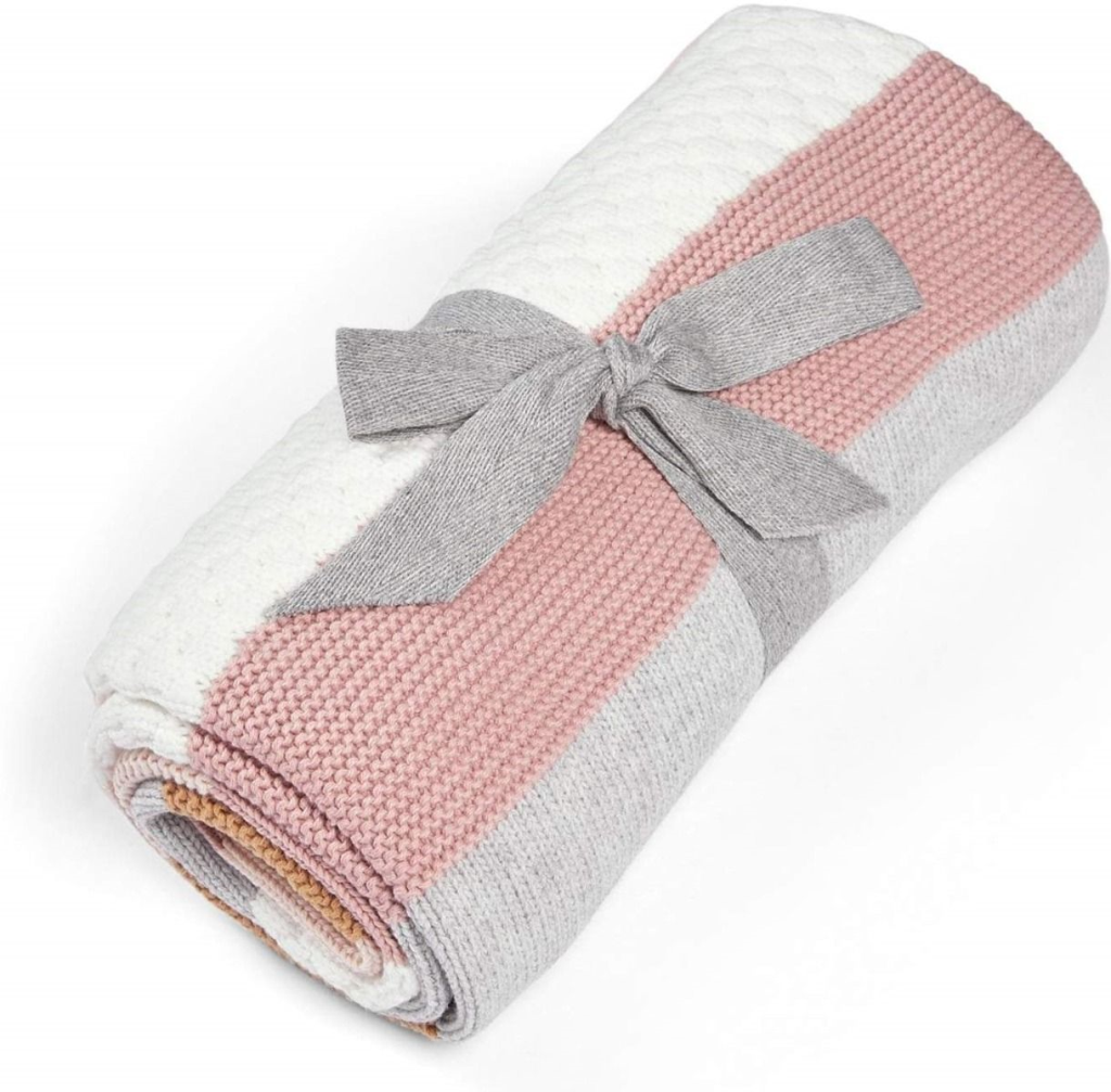 MAMAS&PAPAS PLETENA DEKICA WTTW-PINK STRIPE