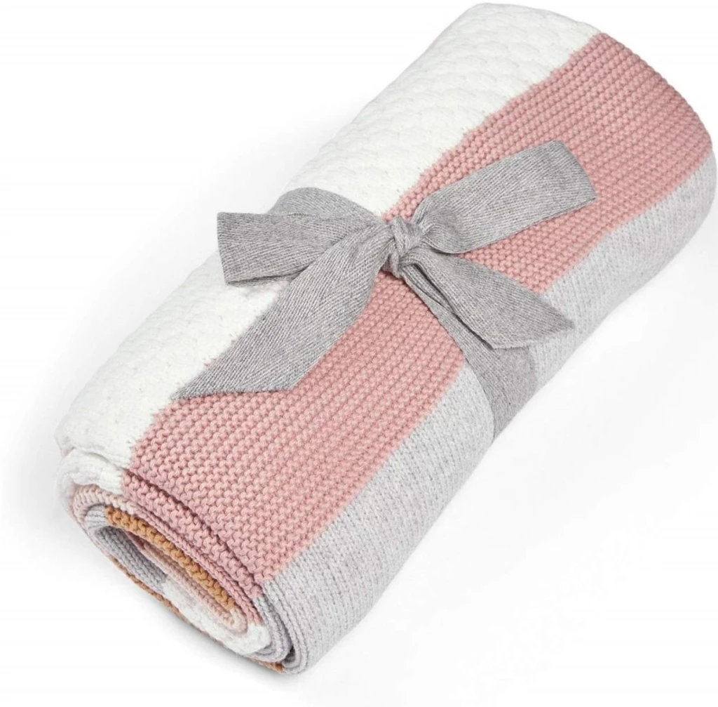 MAMAS&PAPAS PLETENA DEKICA WTTW-PINK STRIPE