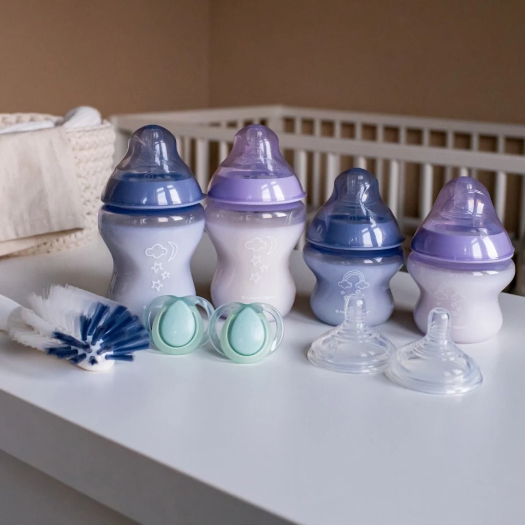 TOMMEE TIPPEE CTN SET BOČICA ZA HRANJENJE-LJUBIČASTI