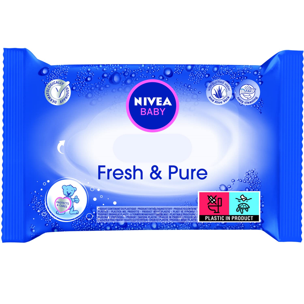 NIVEA VLAŽNE MARAMICE BABY 63XFRESH,SENSITIV,SOFT