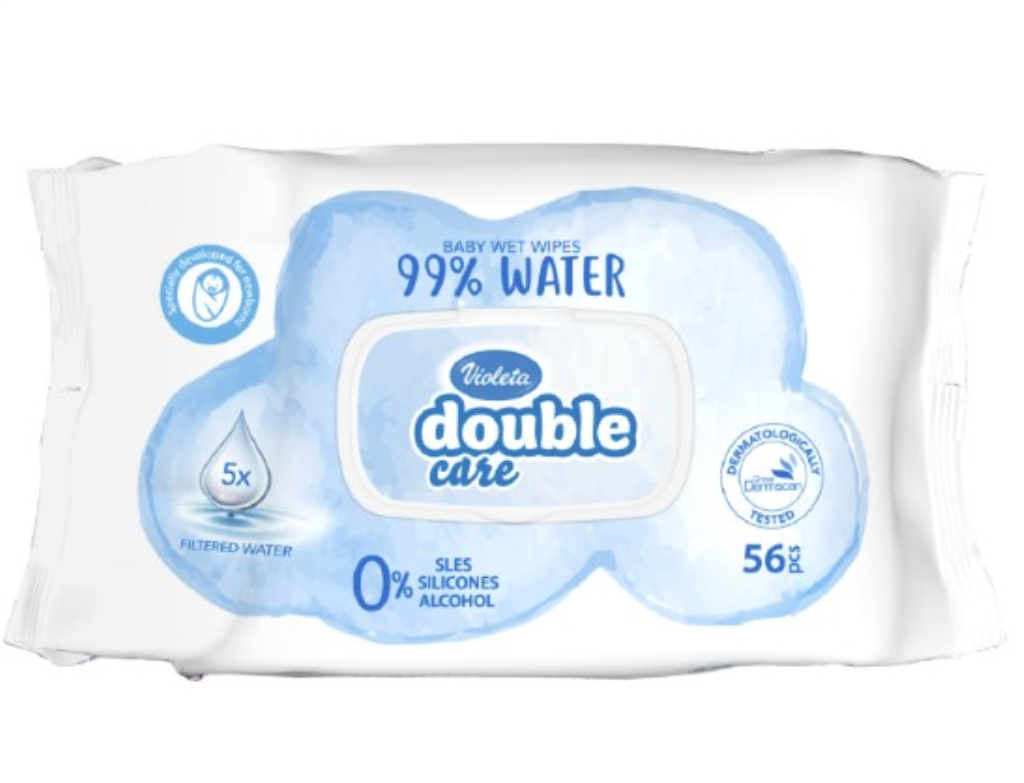 VIOLETA BABY VLAŽNE MARAMICE 99% WATER 56/1