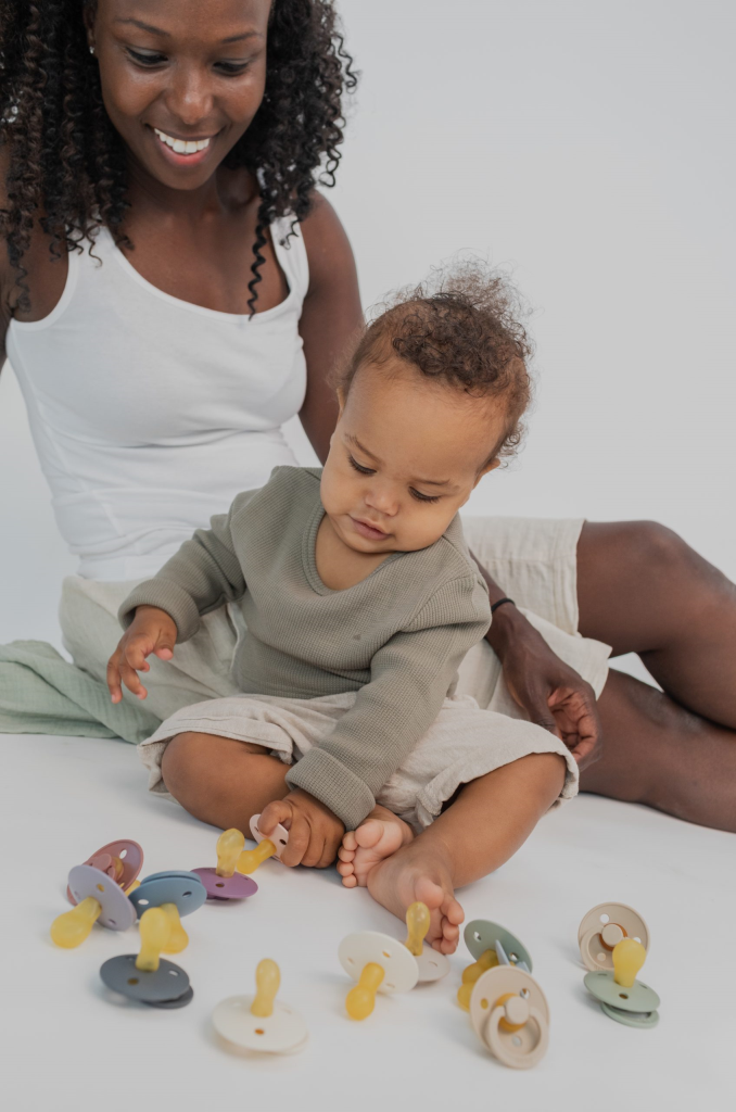 BIBS ANATOMSKA IVORY&BLUSH,VEL 1