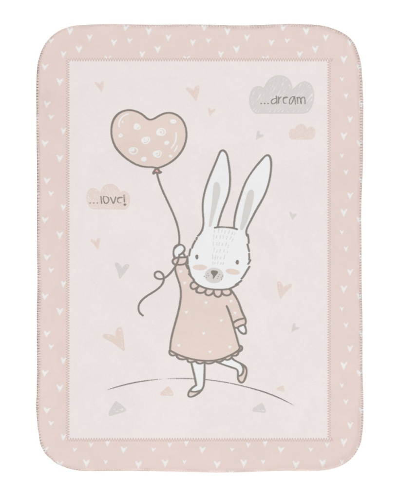 KIKKA BOO SUPER MEKANA DEKA 80/110 CM RABBITS IN LOVE