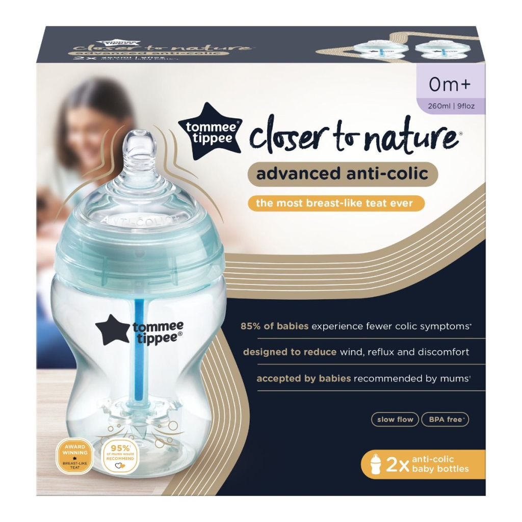 TOMMEE TIPPEE ANTI-COLIC BOČICE 260ML,2KOM