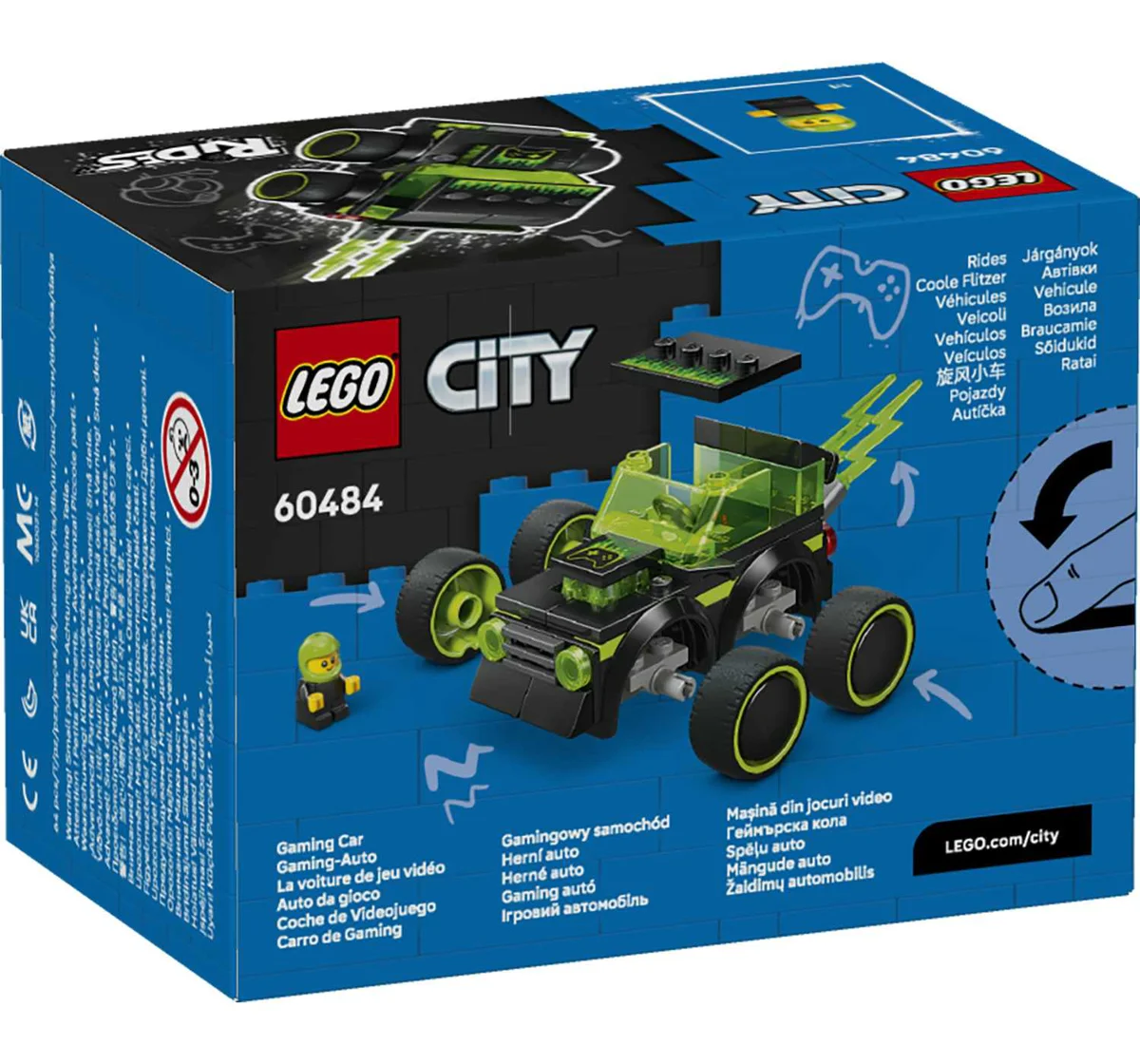 LEGO 60484 VOŽNJE -GAMING TRKAĆI AUTOMOBIL