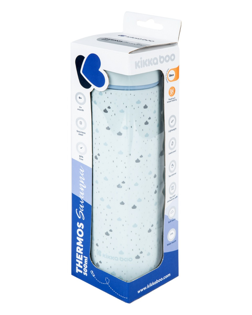 KIKKA BOO TERMOS BOCA SAVANNA 500ML BLUE