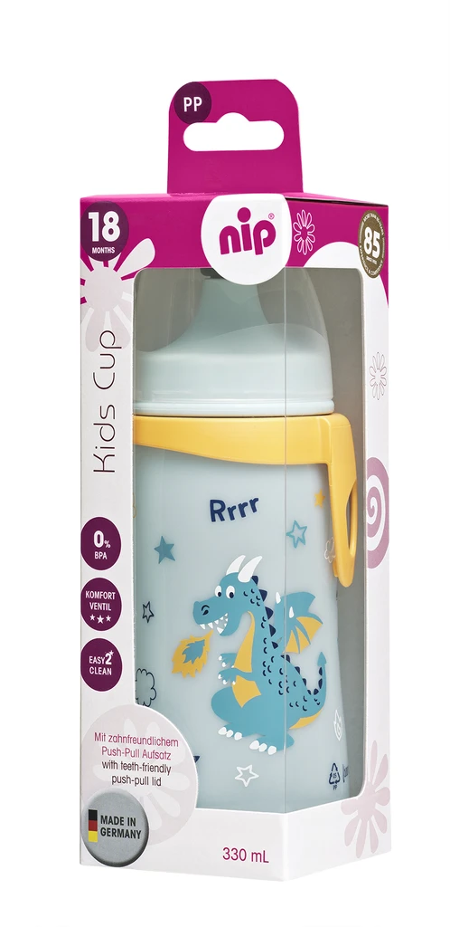 NIP KIDS CUP, PP, 330ML, BOY