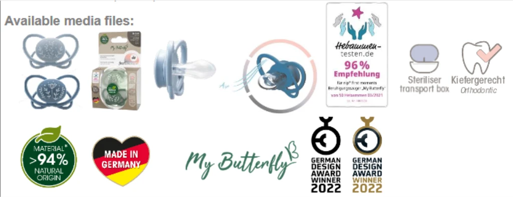 NIP BUTTERFLY DUDA, SILIKON, VEL.2 (5-18 MJESECI)