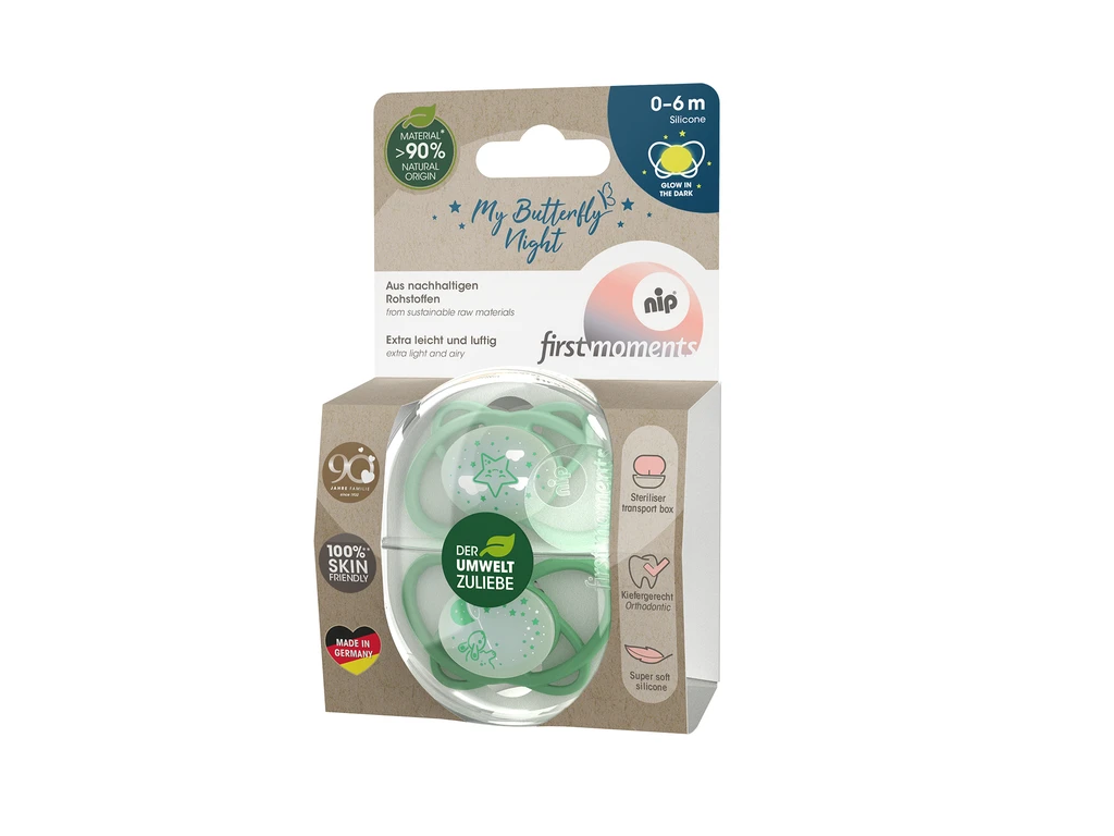 NIP BUTTERFLY NIGHT DUDA, SILIKON, VEL.1 (0-6 MJESECI)