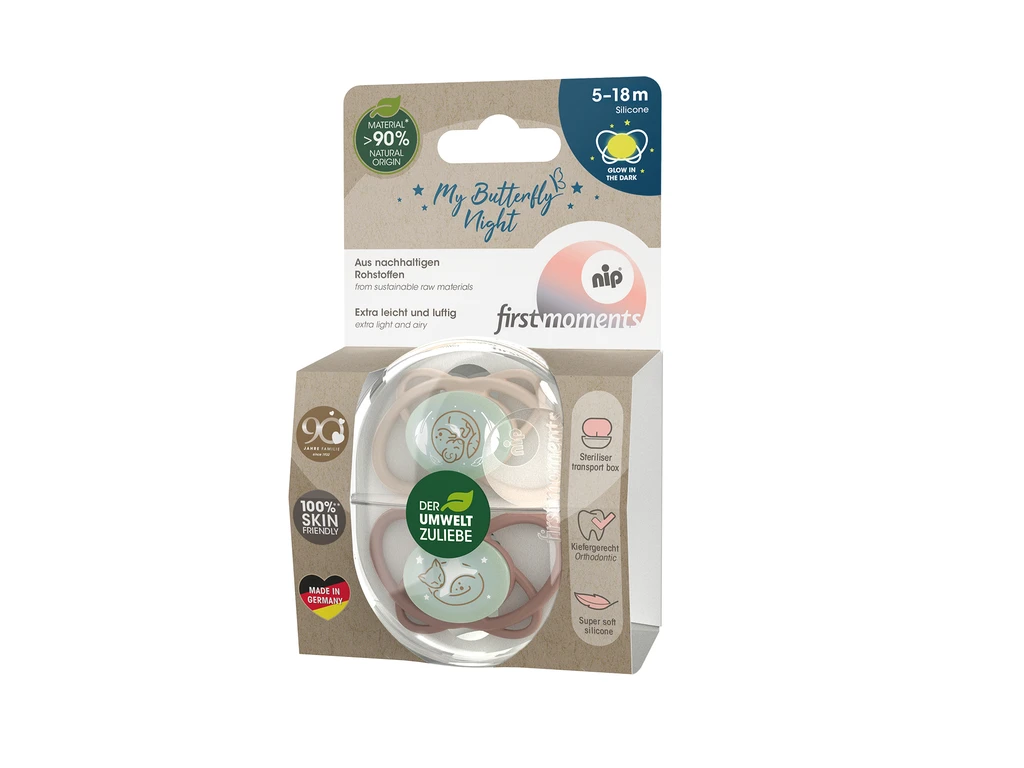 NIP BUTTERFLY NIGHT DUDA, SILIKON, VEL.2 (5-18 MJESECI)