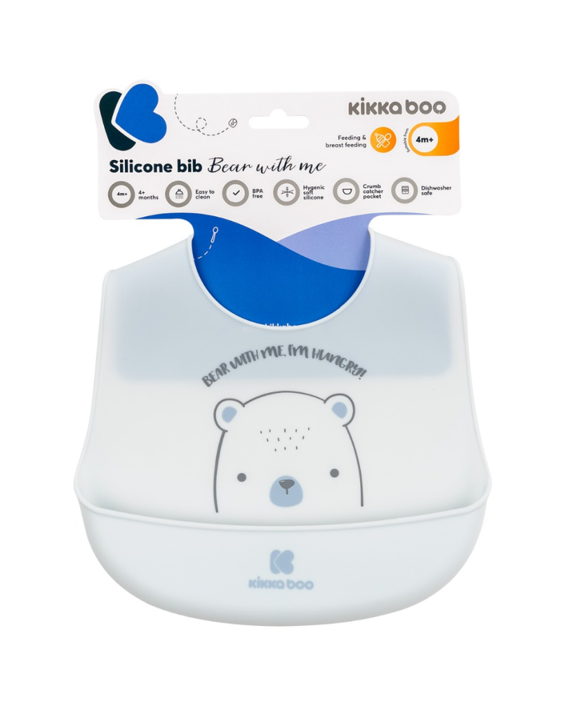 KIKKA BOO SILIKONSKI SIPERAK BEAR WITH ME,BLUE