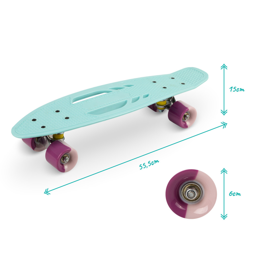 QKIDS GALAXY SKATEBOARD LIGHT BLUE