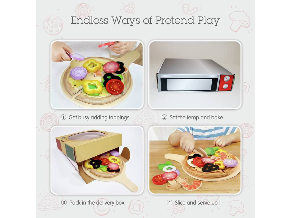 DRVENA IGRAČKA PIZZA FOR.