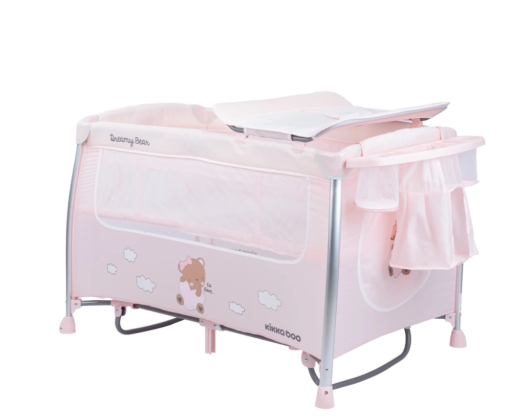 KIKKA BOO VIKEND KREVETIĆ 2 NIVOA,DREAMY BEAR PINK