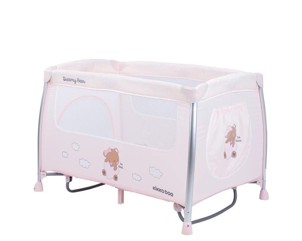 KIKKA BOO VIKEND KREVETIĆ 2 NIVOA,DREAMY BEAR PINK