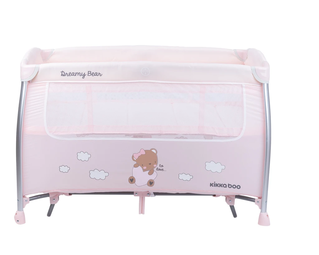 KIKKA BOO VIKEND KREVETIĆ 2 NIVOA,DREAMY BEAR PINK