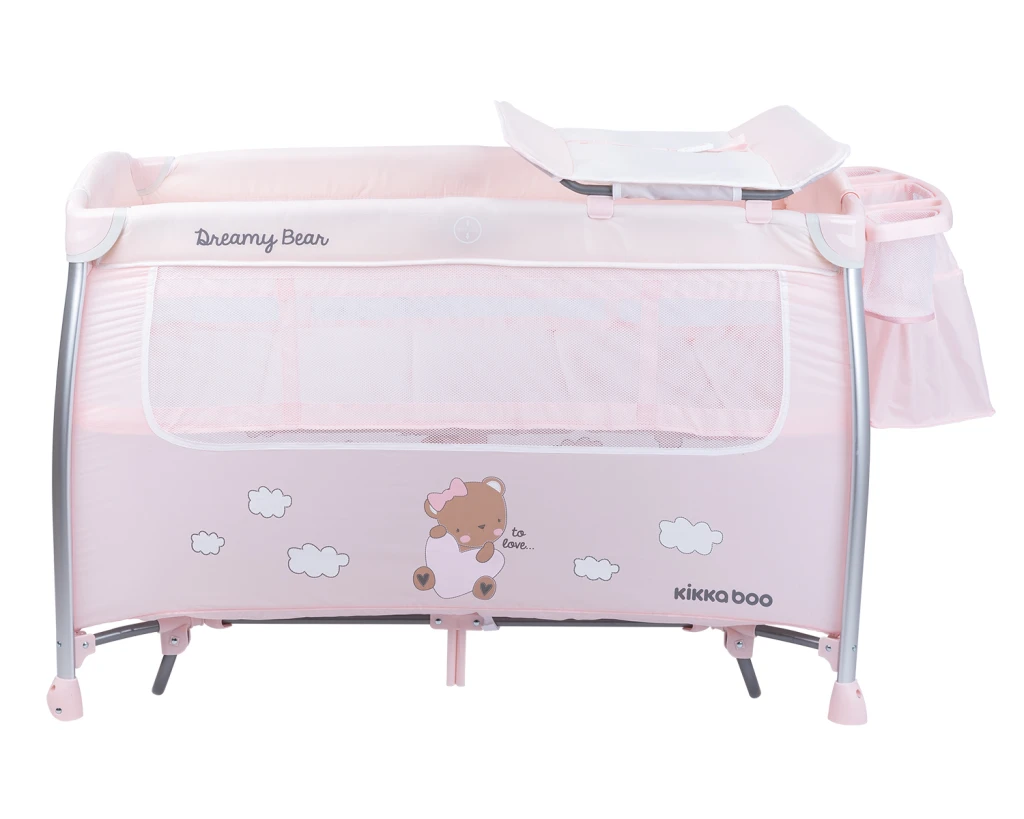 KIKKA BOO VIKEND KREVETIĆ 2 NIVOA,DREAMY BEAR PINK