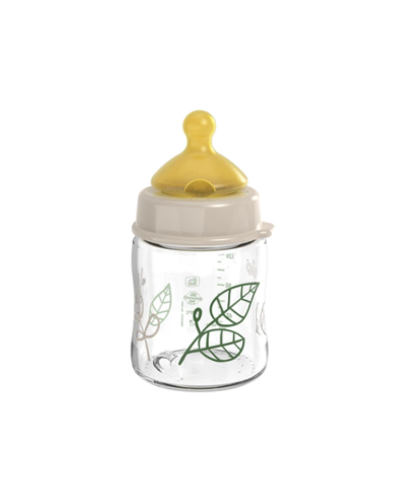 NIP STAKLENA BOCA ŠIROKOG GRLA,CHERRY GREEN GIRL,BEIGE,120ML