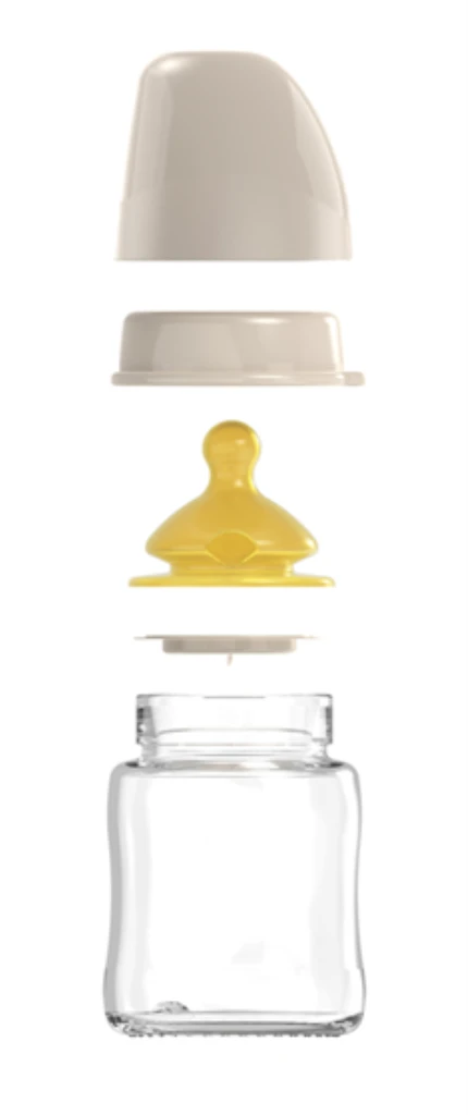 NIP STAKLENA BOCA ŠIROKOG GRLA,CHERRY GREEN GIRL,BEIGE,240ML