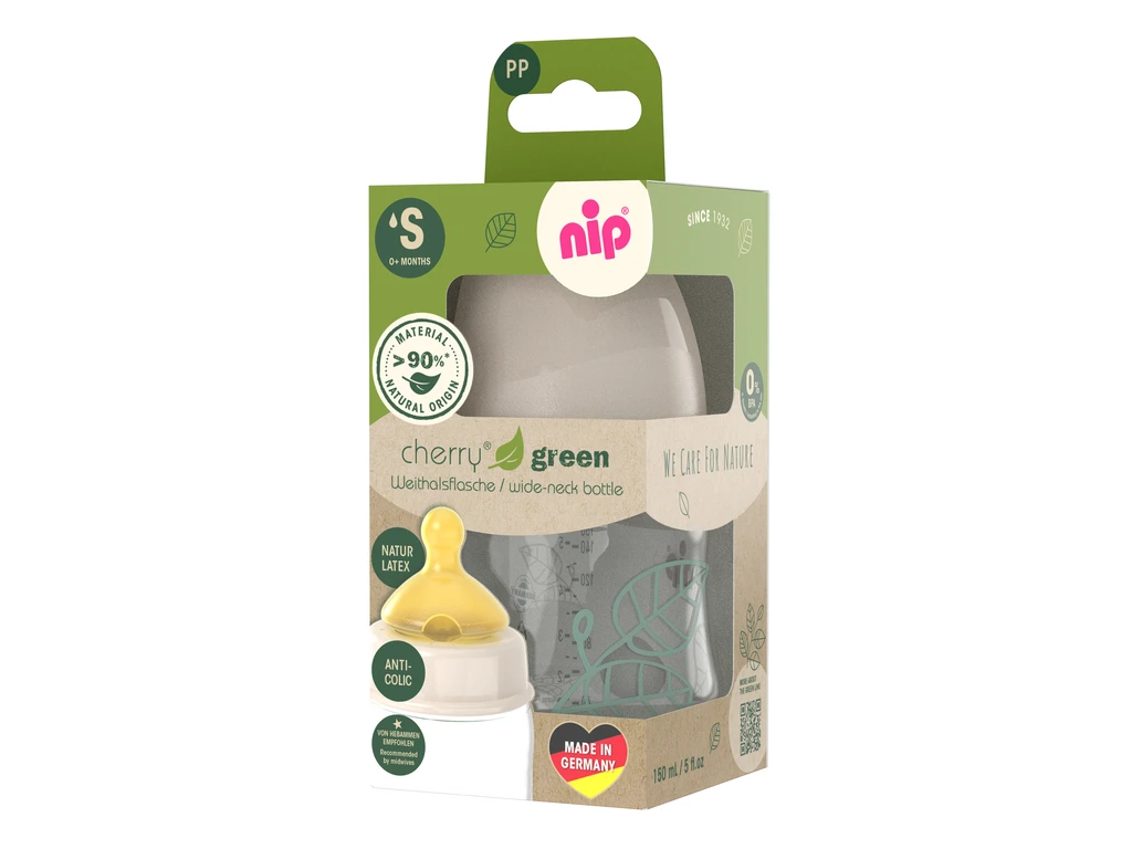 NIP BOCA ŠIROKOG GRLA PP,CHERRY GREEN GIRL,BEIGE,150ML,0+