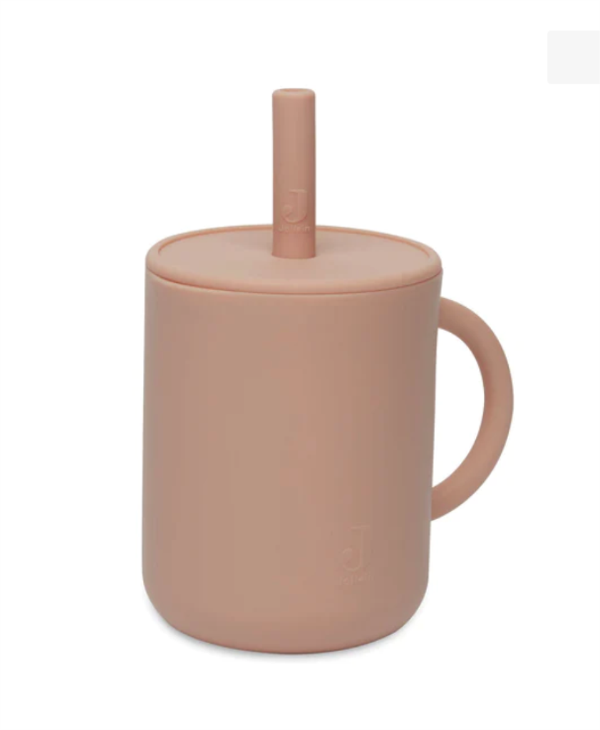 JOLLEIN SILIKONSKA ČAŠA SA SLAMKOM