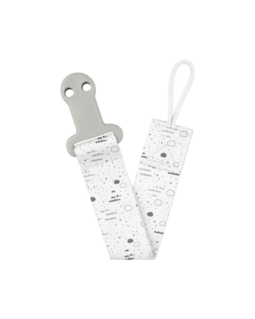 KIKKA BOO KOPČA ZA DUDU S VRPCOM SAVANNA ,GREY