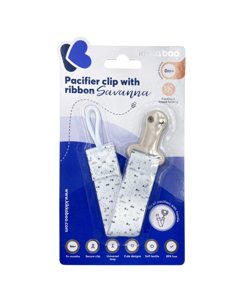 KIKKA BOO KOPČA ZA DUDU S VRPCOM SAVANNA ,BEIGE