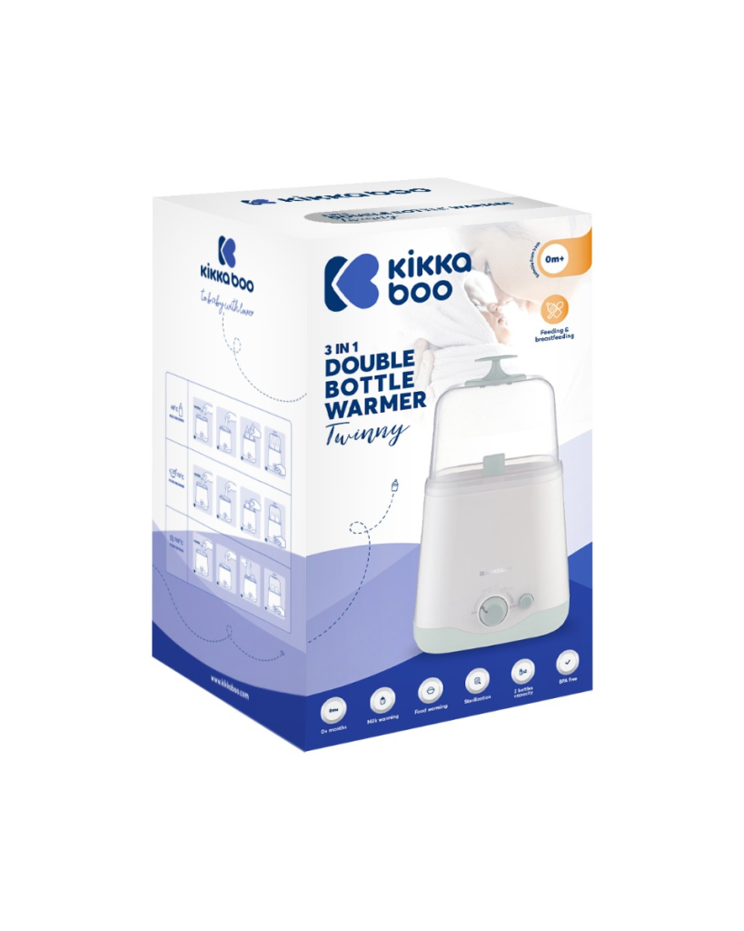 KIKKA BOO DVOSTRUKI GRIJAČ ZA BOCE 3U1,TWINNY
