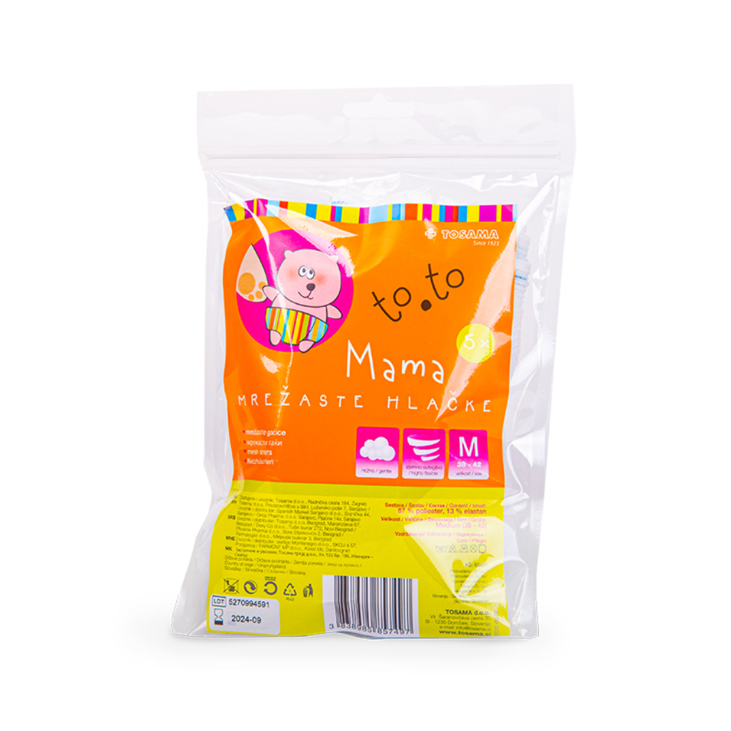 TO TO MREŽASTE GAĆICE ZA PORODILJE,VEL.M 5/1 