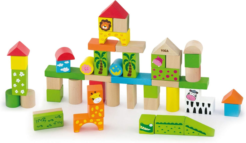 DRVENE KOCKE ŽIVOTINJE 50KOM M.