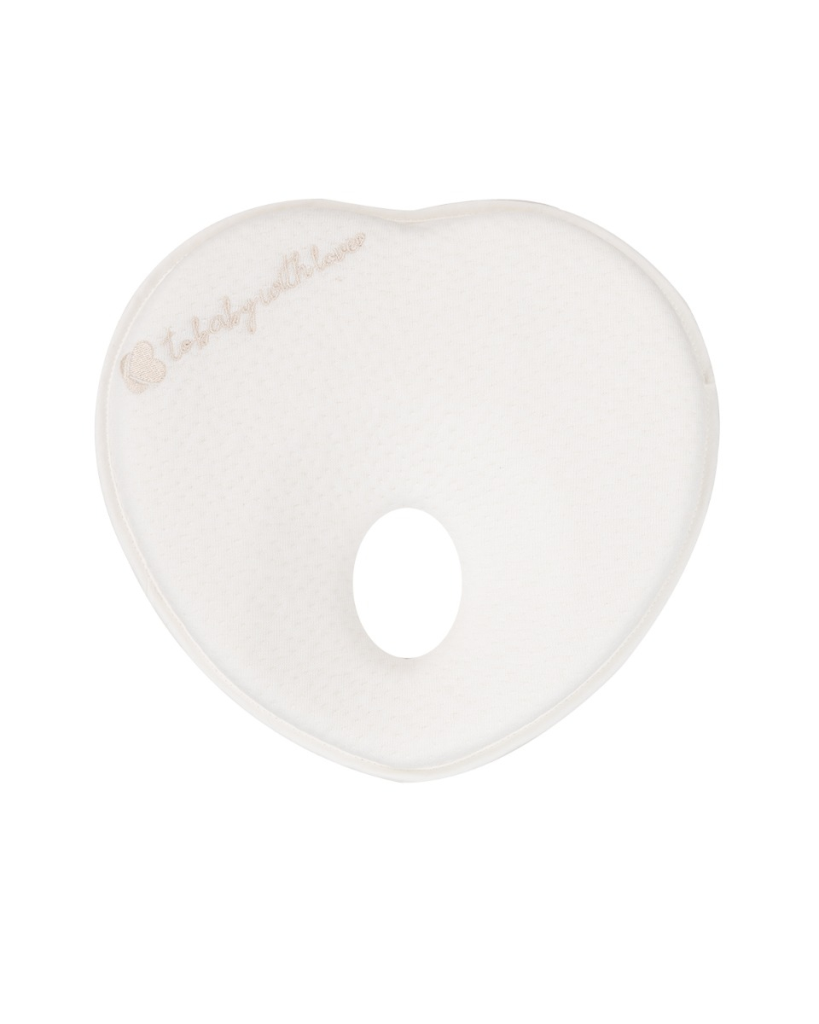 KIKKA BOO ERG.JASTUK OD MEMOR.PJENE HEART AIRKNIT WHITE