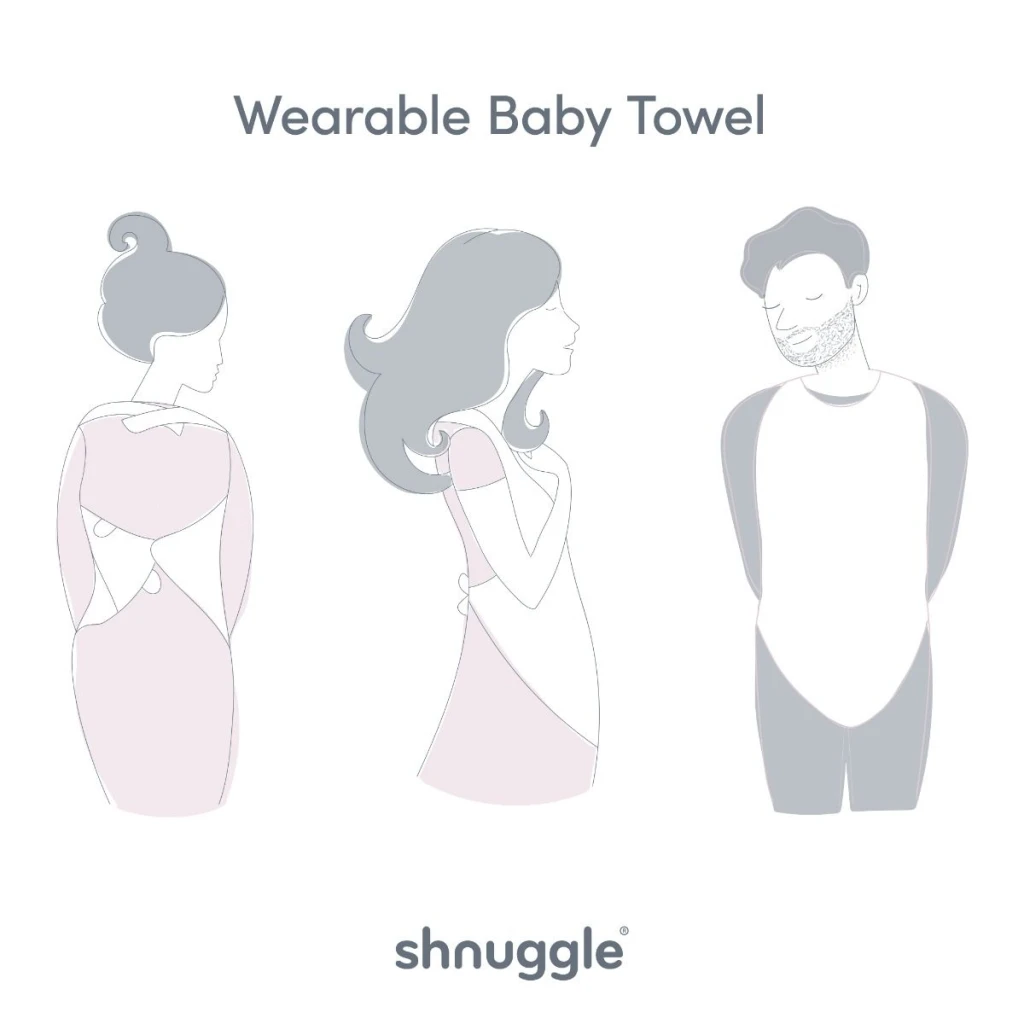 SHNUGGLE RUČNIK ZA BEBE I RODITELJE,PINK