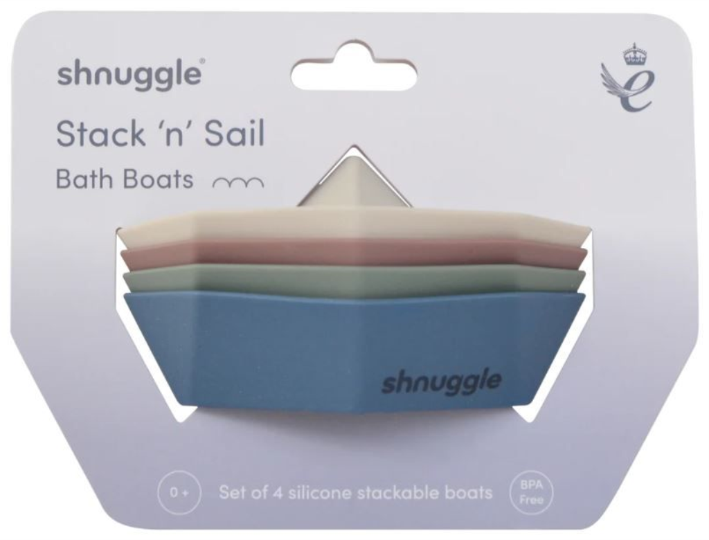 SHNUGGLE IGRAČKA ZA KUPANJE BRODIĆI,STACKNSAIL,4KOM