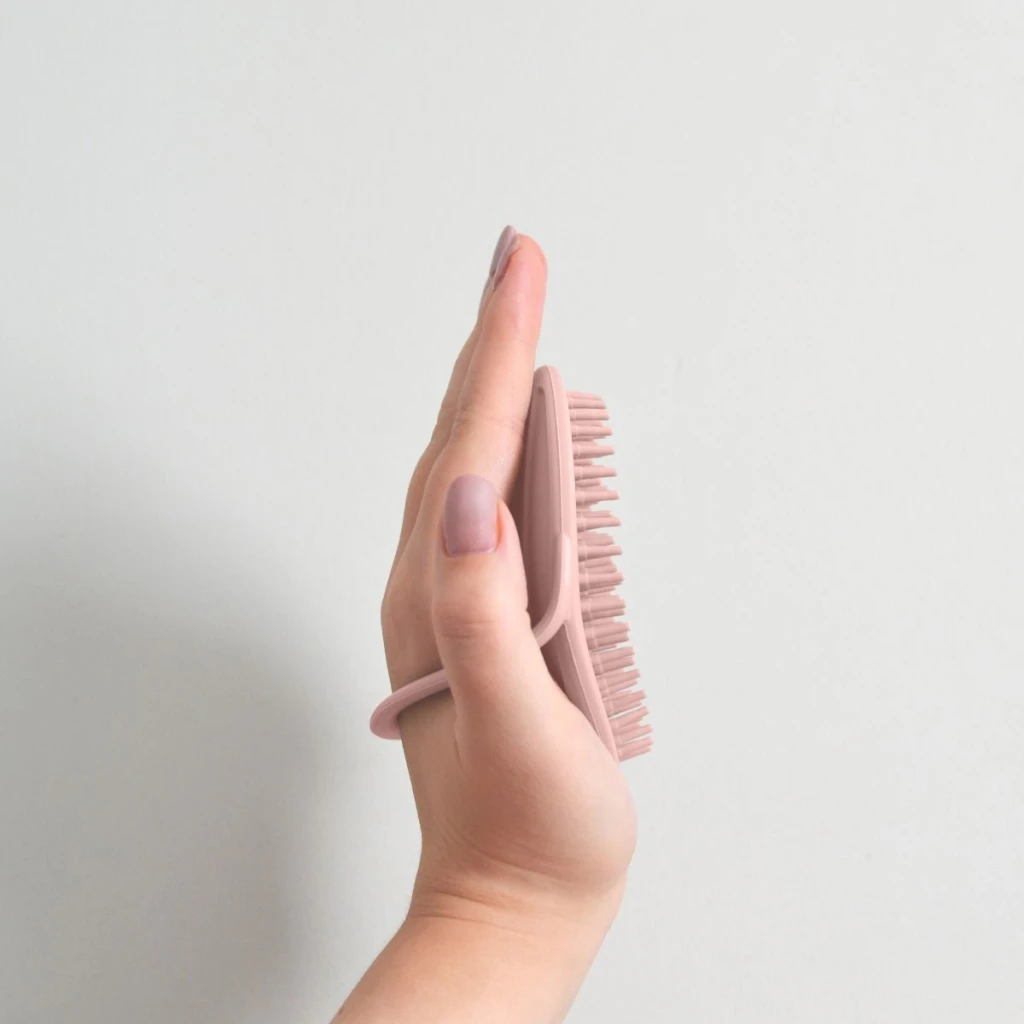 SHNUGGLE MEKA SILIKONSKA ČETKA ZA KUPANJE,PINK