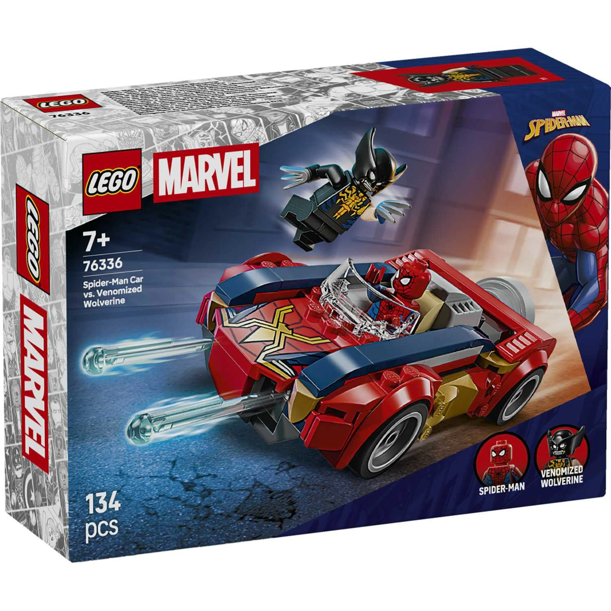 LEGO 76336 SPIDER-MAN CAR VS. VENOMIZED WOLVERINE