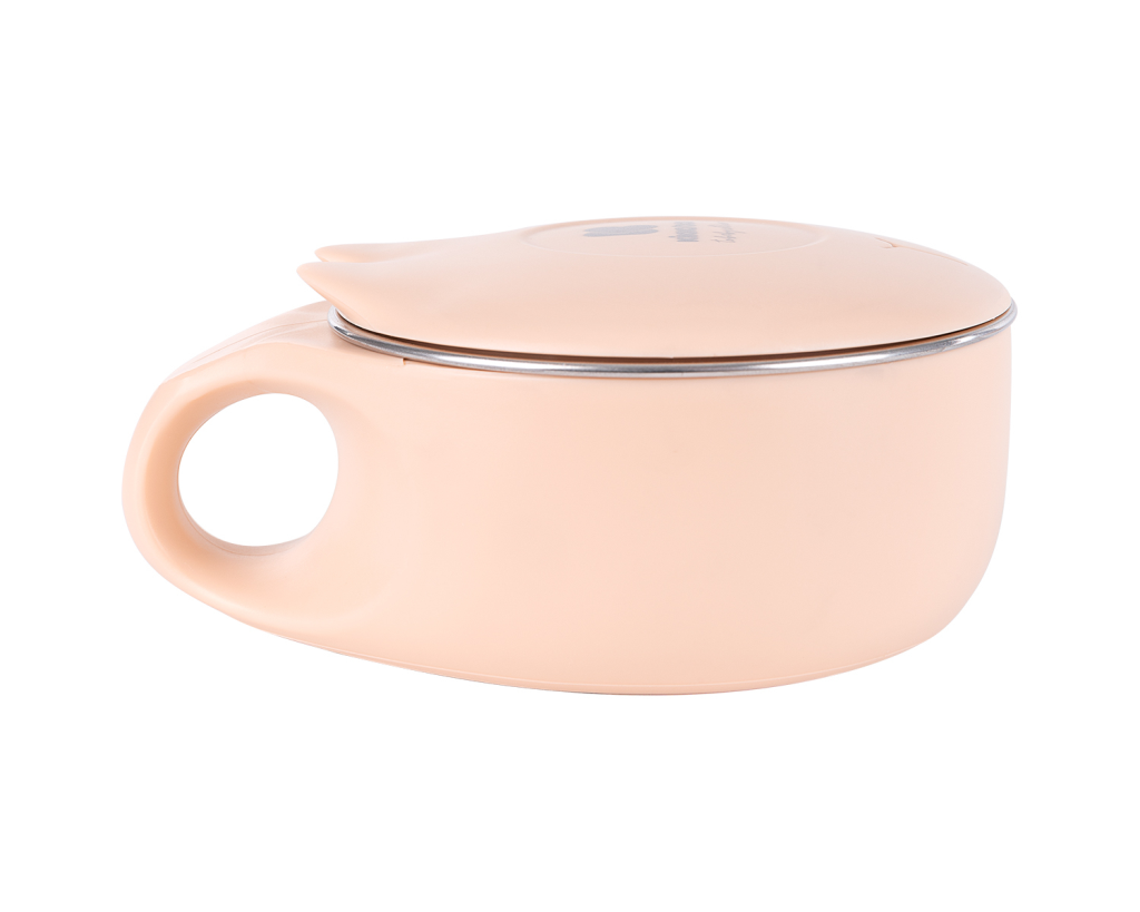 KIKKA BOO POSUDA OD NEHRĐAJUĆEG ČELIKA 200ML,CAT PINK