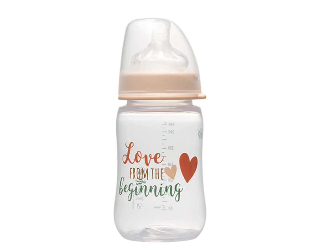 NIP PP BOČICA ŠIROKO GRLO, 260ML, VEL.0+,FLOW M, UNISEX