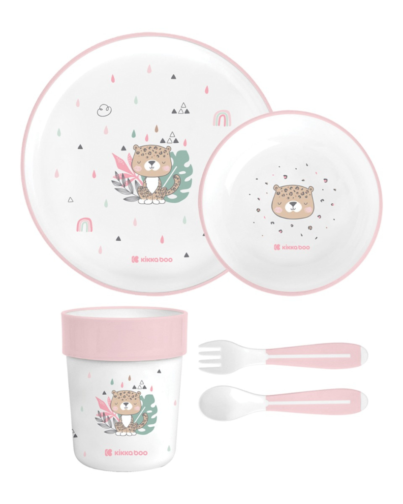 KIKKA BOO POSUĐE SET SAVANNA PINK