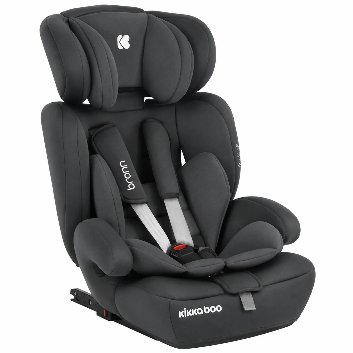 KIKKA BOO AUTOSJEDALICA BRONN ISOFIX 9-36KG, GREY