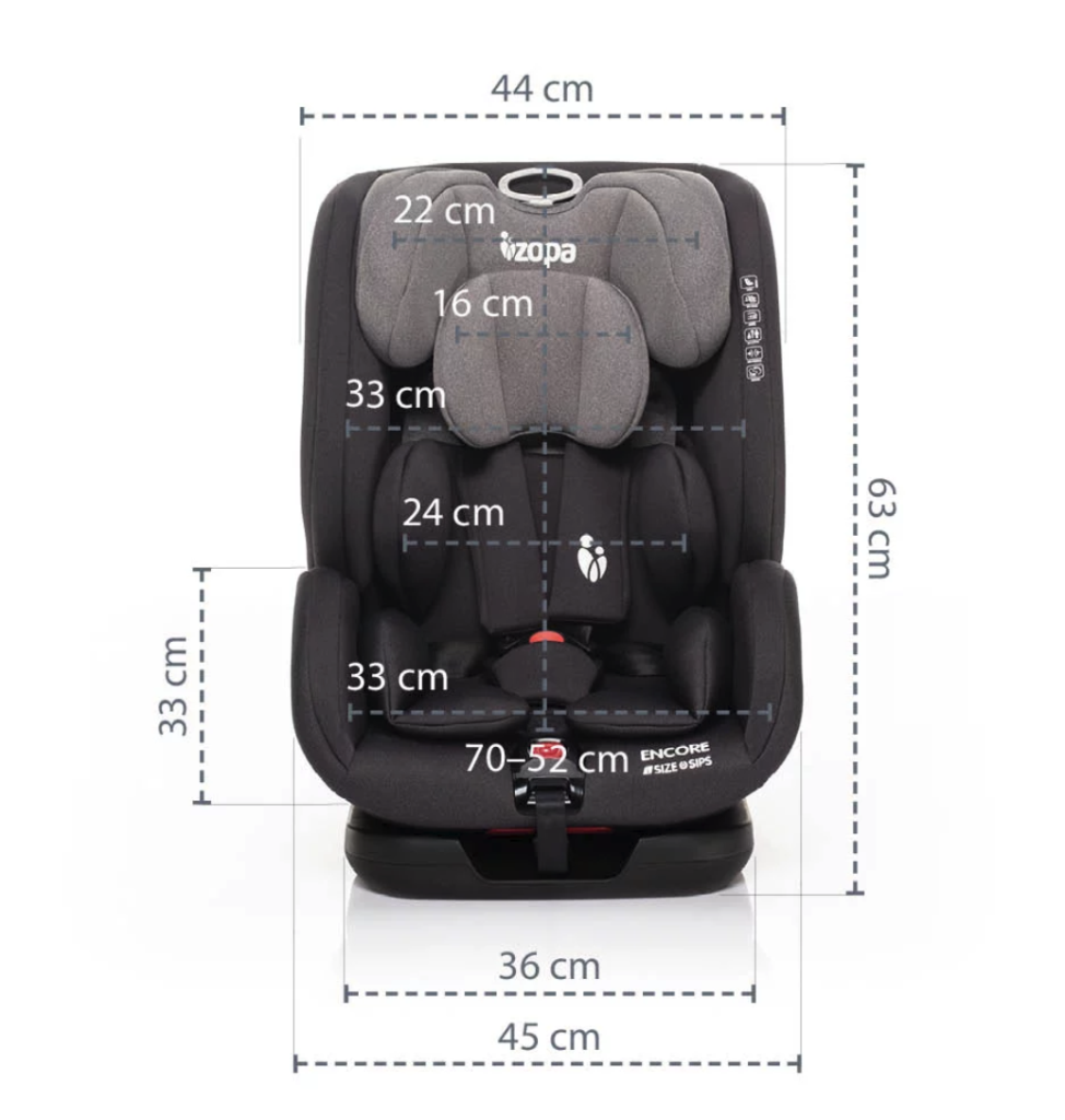 ZOPA AUTOSJEDALICA ENCORE I-SIZE,BLACK