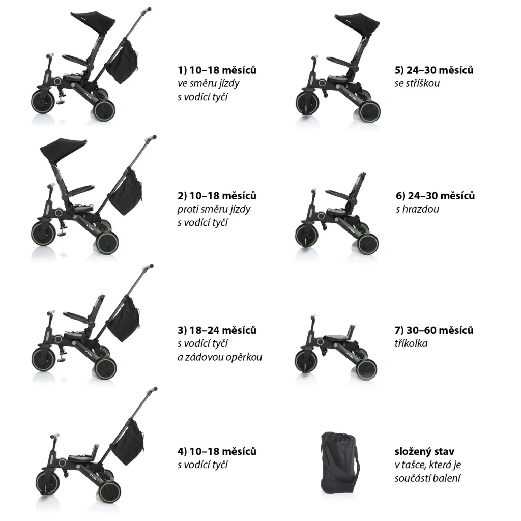 ZOPA TRIKE X TRIKE TRICIKLO,LUNAR GREY